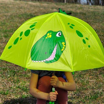 Obrazek z 3D parasol dla dzieci  -  dinozaur