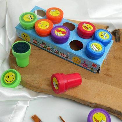 Obrazek z Stempelki dla dzieci emotikony - 10 szt