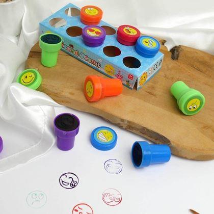 Obrazek z Stempelki dla dzieci emotikony - 10 szt