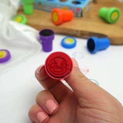 Obrazek z Stempelki dla dzieci emotikony - 10 szt