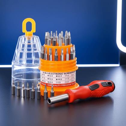 Obrazek z Mini zestaw wkrętaków podróżnych 31w1