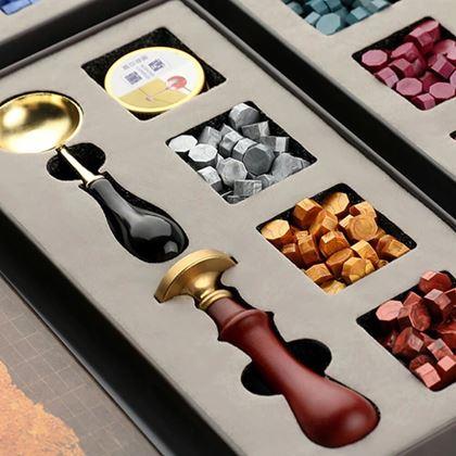 Obrazek z Zestaw prezentowy do tworzenia pieczęci -  serce