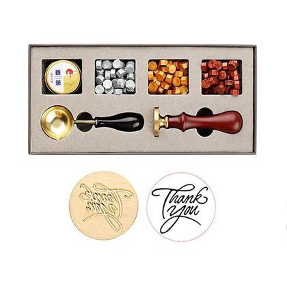 Obrazek z Zestaw prezentowy do tworzenia pieczęci -  Thank You