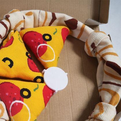 Obrazek z Zestaw 4 par skarpetek - pizza