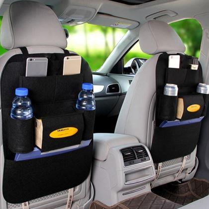 Obrazek z Organizer na fotele samochodowe – szary - czarny
