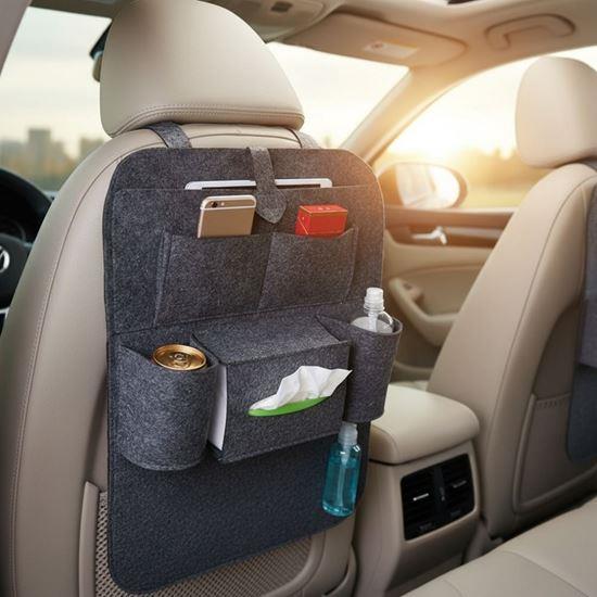 Obrazek z Organizer na fotele samochodowe – szary - ciemnoszary