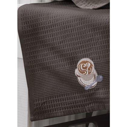 Obrazek z Zestaw prezentowy waflowych ściereczek 3 szt. – kawa