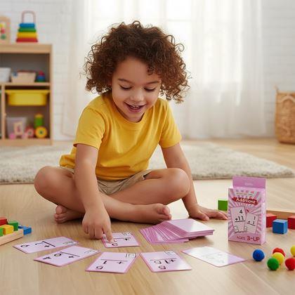 Obrazek z Zestaw kart matematycznych 36 szt. - dodawanie