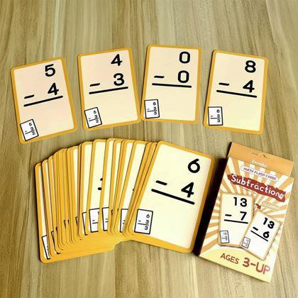 Obrazek z Zestaw kart matematycznych 36 szt. - odejmowanie