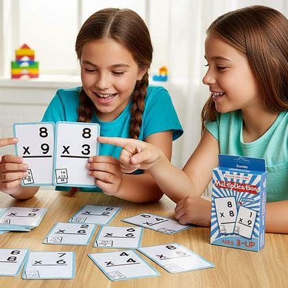Obrazek z Zestaw kart matematycznych 36 szt. - mnożenie