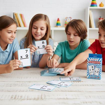 Obrazek z Zestaw kart matematycznych 36 szt. - mnożenie