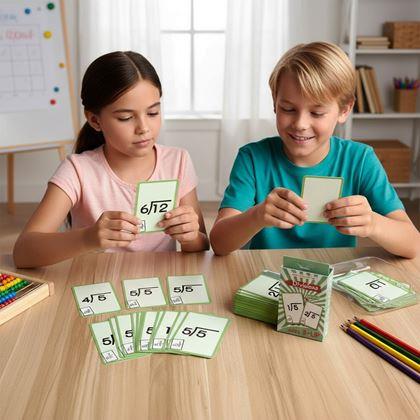 Obrazek z Zestaw kart matematycznych 36 szt. - podział