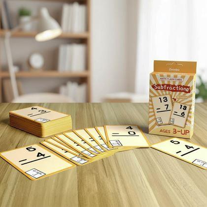 Obrazek z Zestaw kart matematycznych 36 szt. - odejmowanie