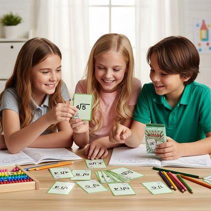 Obrazek z Zestaw kart matematycznych 36 szt. - podział