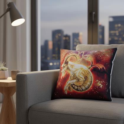 Obrazek z Poszewka na poduszkę znak zodiaku - Koziorożec