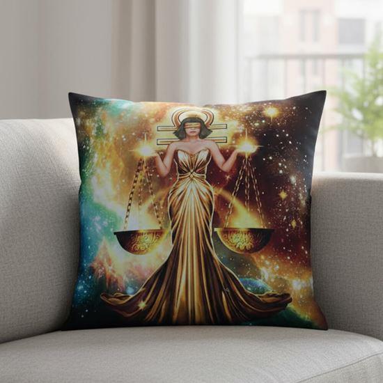 Obrazek z Poszewka na poduszkę znak zodiaku - wagi