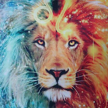 Obrazek z Poszewka na poduszkę znak zodiaku - lew