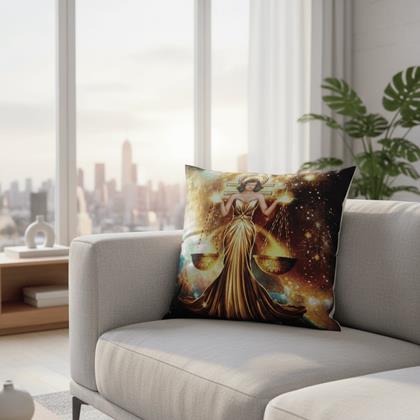 Obrazek z Poszewka na poduszkę znak zodiaku - wagi