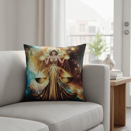 Obrazek z Poszewka na poduszkę znak zodiaku - wagi