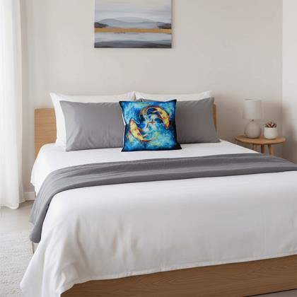 Obrazek z Poszewka na poduszkę znak zodiaku - ryby