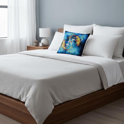 Obrazek z Poszewka na poduszkę znak zodiaku - ryby