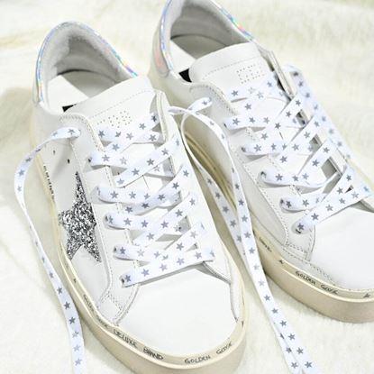 Obraz Sznurówki z odblaskowymi gwiazdkami