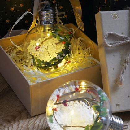 Obrazek z Świąteczna kula LED świecąca na choinkę -  girlanda