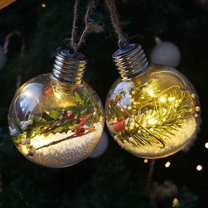 Obrazek z Świąteczna kula LED świecąca na choinkę -  girlanda