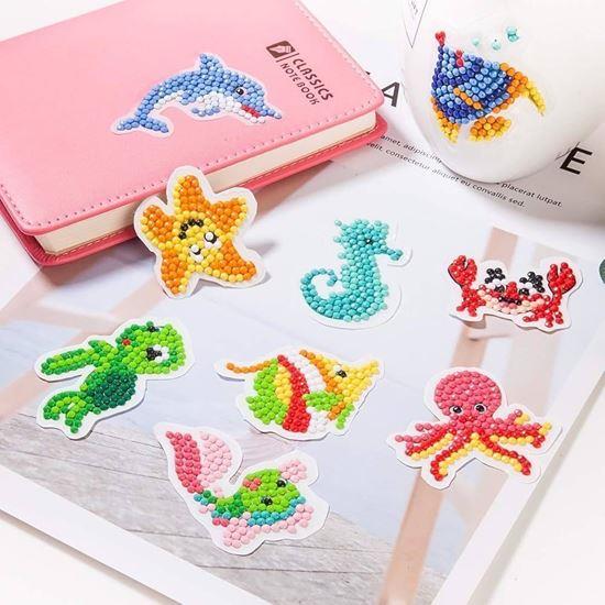 Obrazek z Haft diamentowy dla dzieci - naklejki  -  morski świat