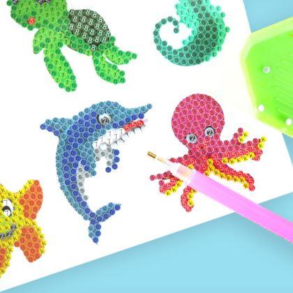 Obrazek z Haft diamentowy dla dzieci - naklejki  -  morski świat