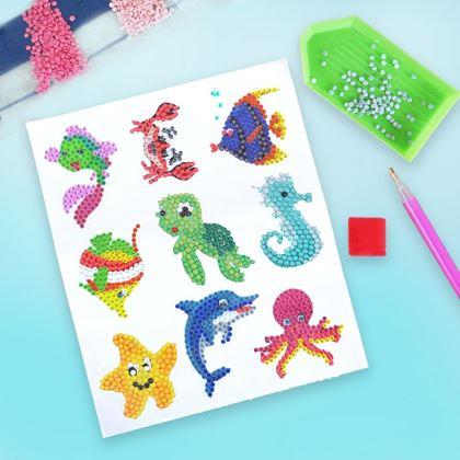 Obrazek z Haft diamentowy dla dzieci - naklejki  -  morski świat