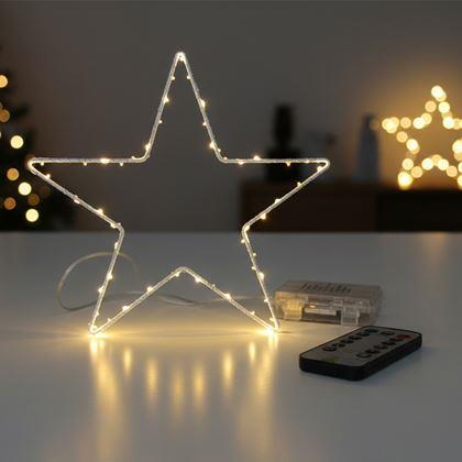 Obrazek z Świąteczna metalowa gwiazda LED