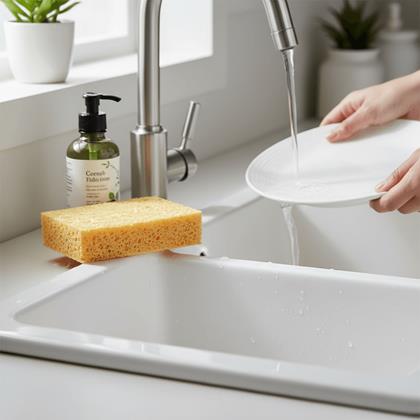 Obrazek z Naturalna ekologiczna gąbka do naczyń