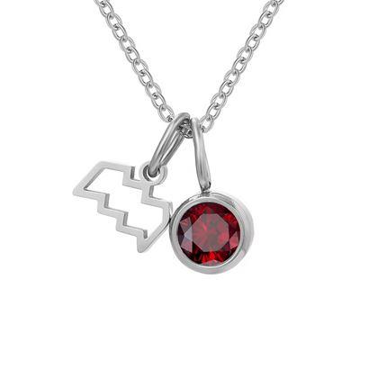 Obrazek z Łańcuszek z zawieszką znaku zodiaku - Wodnik