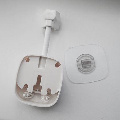 Obrazek z Samoprzylepny uchwyt na prysznic - biały