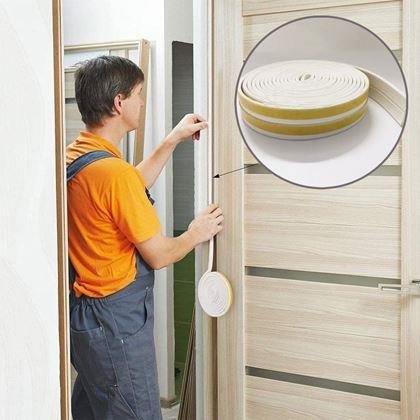 Obrazek z Samoprzylepna uszczelka do okien i drzwi – biała - białe