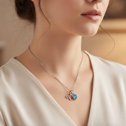 Obrazek z Łańcuszek z zawieszką znaku zodiaku - Baran