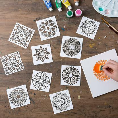 Obraz Szablony do malowania mandali 10 szt.