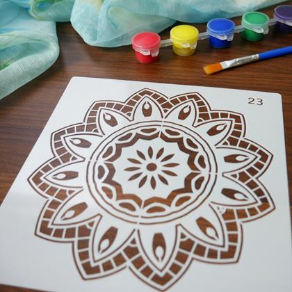 Obrazek z Szablony do malowania mandali 10 szt.