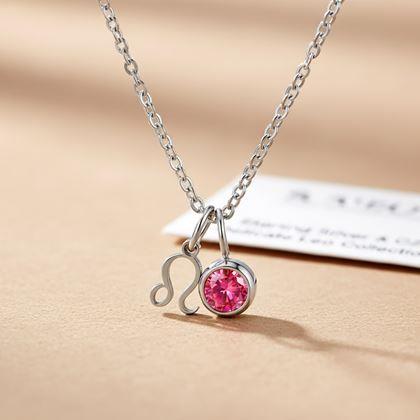 Obrazek z Łańcuszek z zawieszką znaku zodiaku - Lew