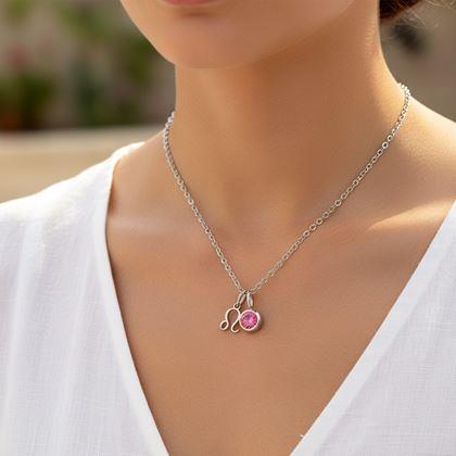 Obrazek z Łańcuszek z zawieszką znaku zodiaku - Lew