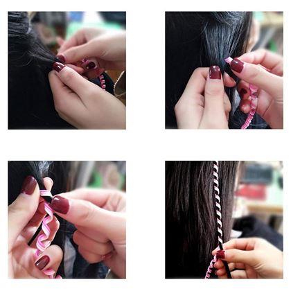 Obrazek z Ozdoby do włosów - spirale z koralikami 6 szt.