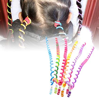 Obrazek z Ozdoby do włosów - spirale z koralikami 6 szt.