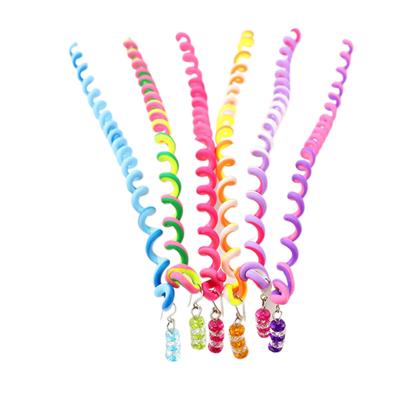 Obrazek z Ozdoby do włosów - spirale z koralikami 6 szt.