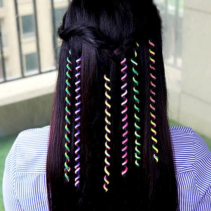 Obrazek z Ozdoby do włosów - spirale z koralikami 6 szt.