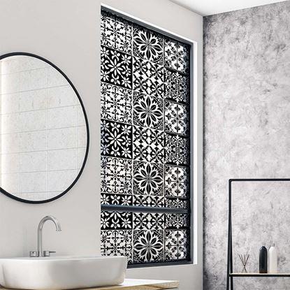 Obraz Dekoracyjna folia na okno - vintage mozaika