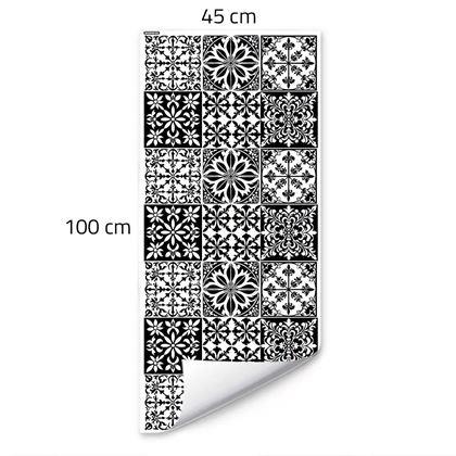 Obrazek z Dekoracyjna folia na okno - vintage mozaika