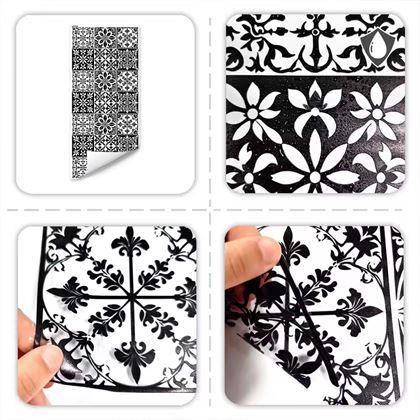 Obrazek z Dekoracyjna folia na okno - vintage mozaika