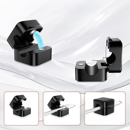 Obrazek z Magnetyczne samoprzylepne uchwyty na kable, 6 szt.