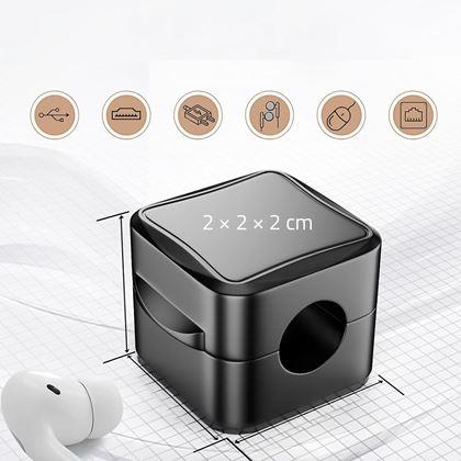 Obrazek z Magnetyczne samoprzylepne uchwyty na kable, 6 szt.